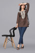 OWO THE LABEL Women Lucknowi kurti Short Floral work (OTLKRT2013)